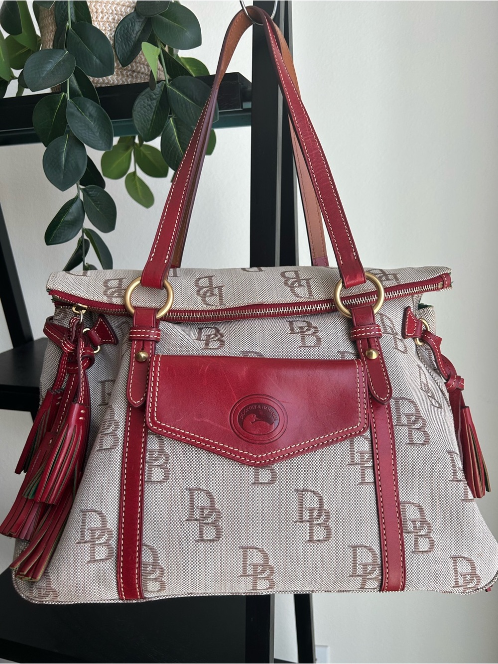 Dooney & Bourke Smith Florentine Canvas Shoulder Bag!
